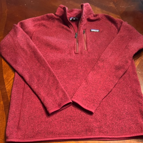 Patagonia Other - Patagonia Men's 3/4 Zip Fleece Maroon Sz L